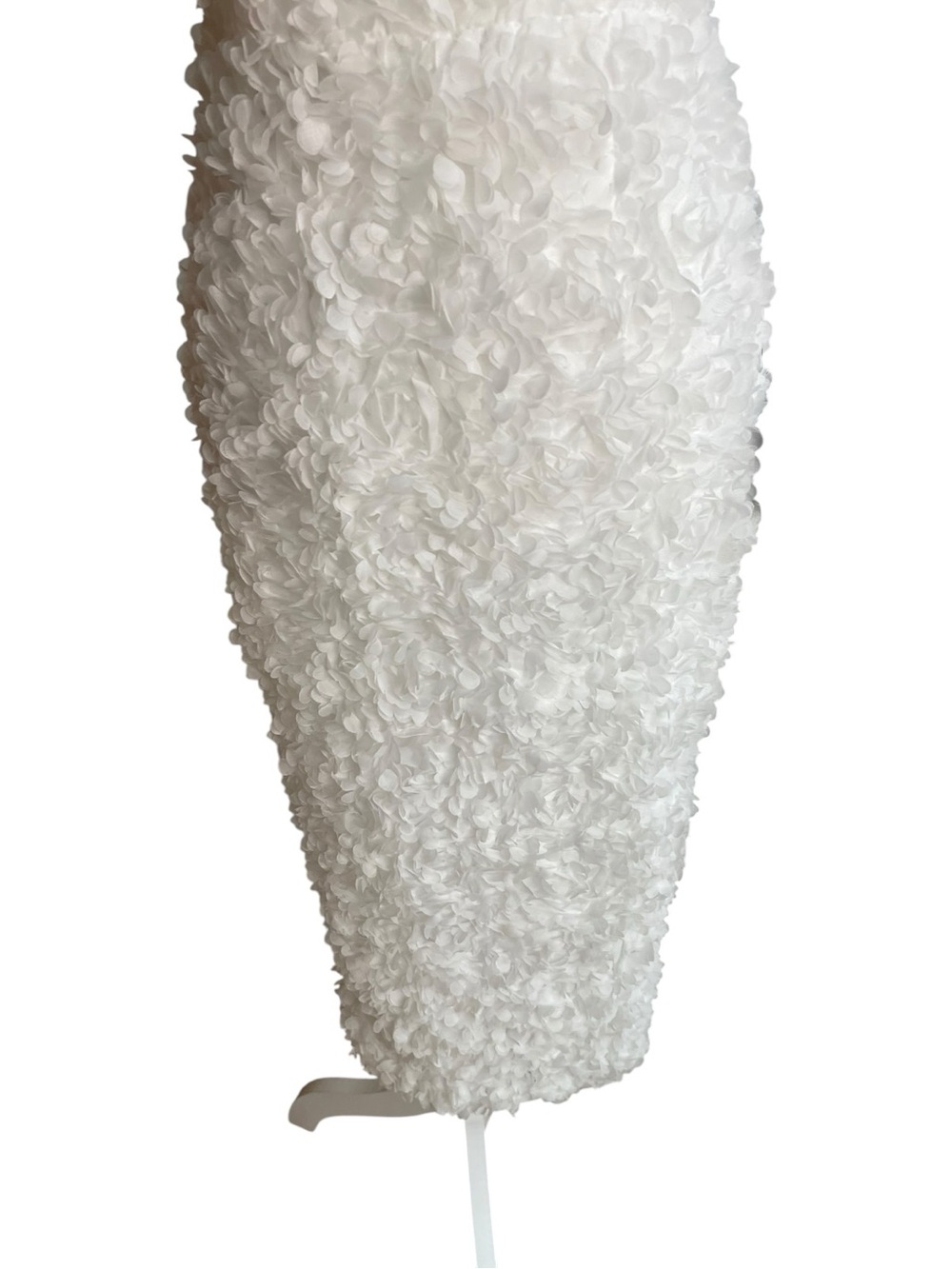Lulus Gorgeous Mentality 3D Floral Strapless Midi Dress White - Picture 3 of 16